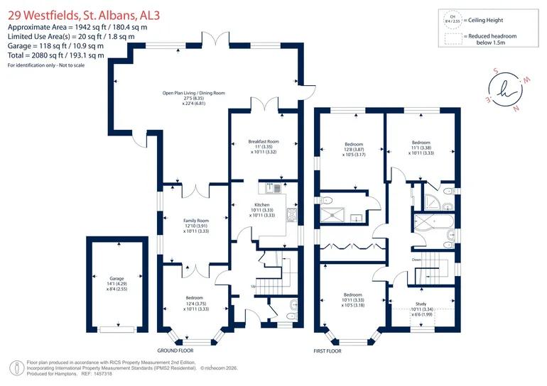 Floorplan 1 for Westfields, St. Albans, AL3
