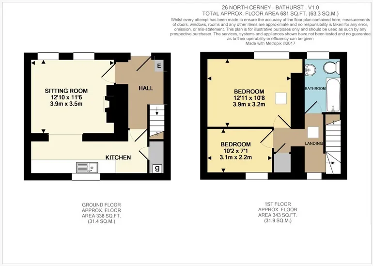 Floorplan 1 for North Cerney, Cirencester, GL7