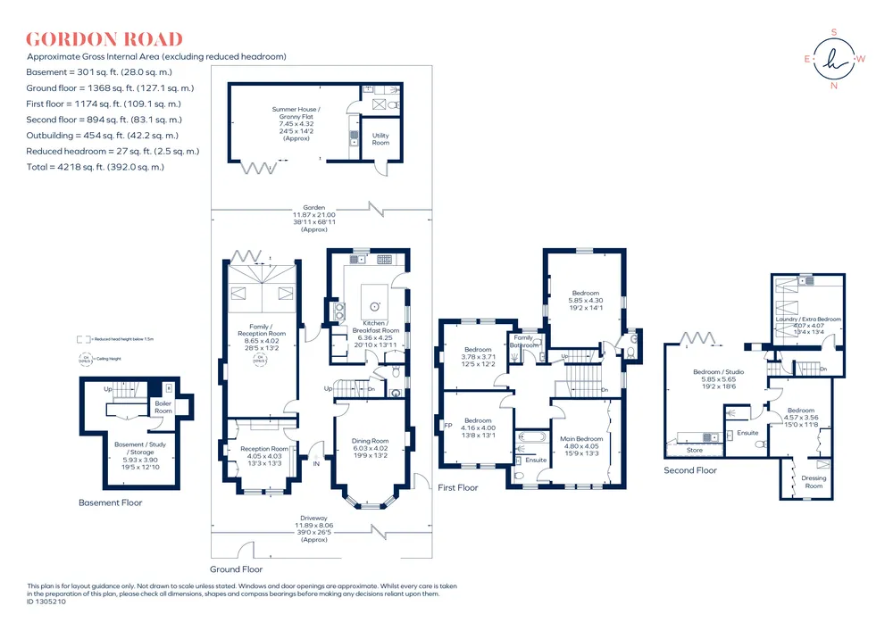 Floorplan for Gordon Road, Ealing, W5