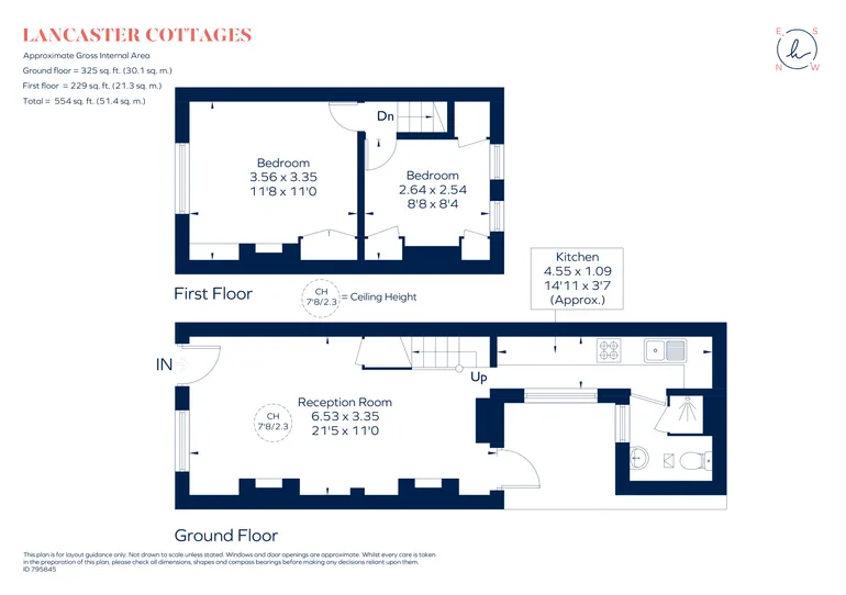 Floorplan 1 for Lancaster Cottages Richmond TW10
