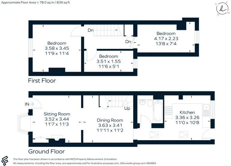 Floorplan 1 for Currie Street, Hertford, SG13