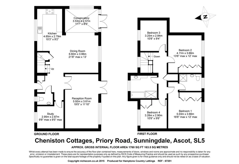 Floorplan 1 for Priory Road, Sunningdale SL5