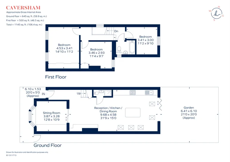 Floorplan 1 for Caversham Road Kingston upon Thames KT1