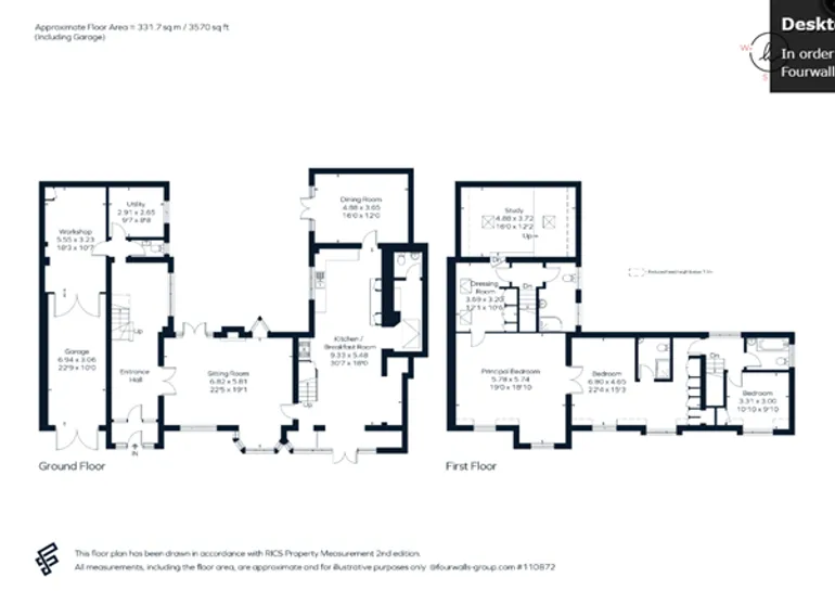 Floorplan 1 for Elm Close Farnham Cottage SL2