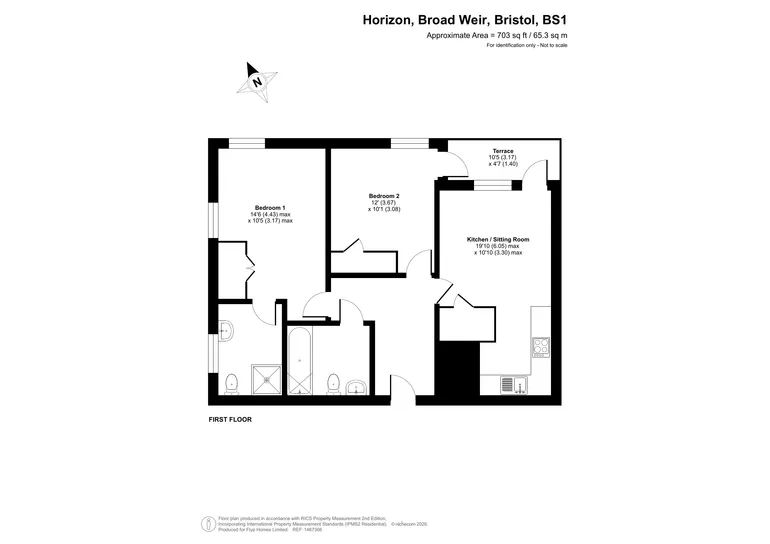 Floorplan 1 for Broad Weir, Bristol, BS1