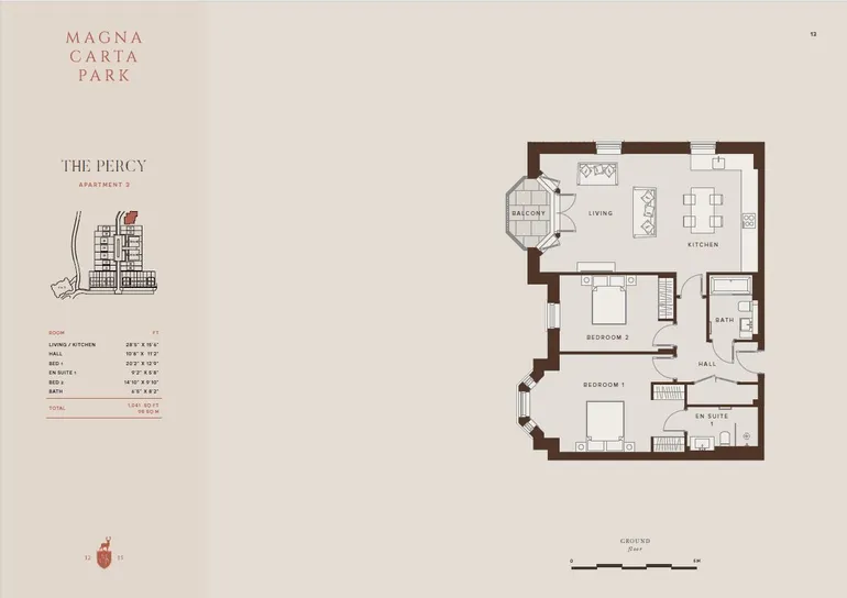 Floorplan 1 for Magna Carta Park, Egham, TW20