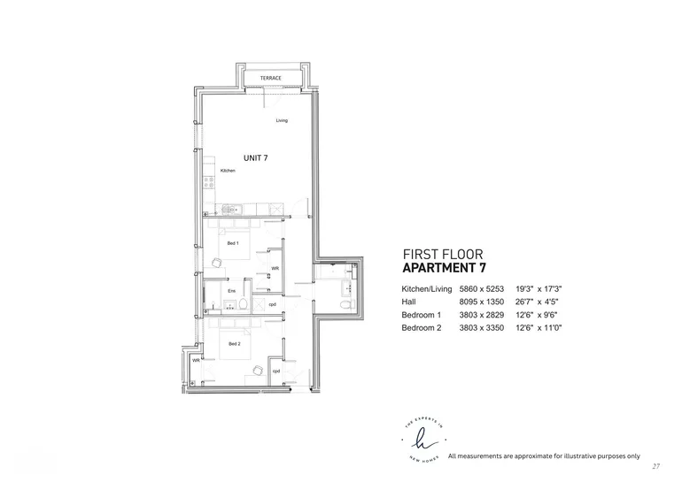 Floorplan 1 for Shalford Lodge, Kingston Hill, Kingston Upon Thames, KT2
