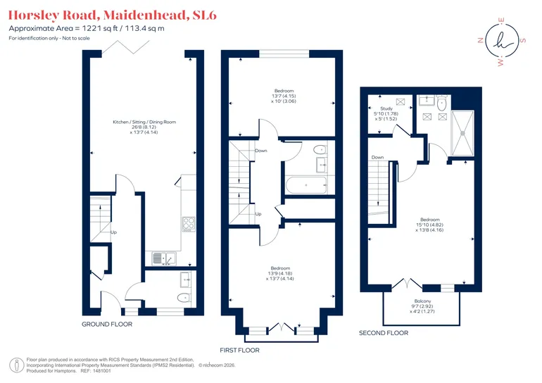 Floorplan 1 for Horsley Road, Maidenhead, SL6
