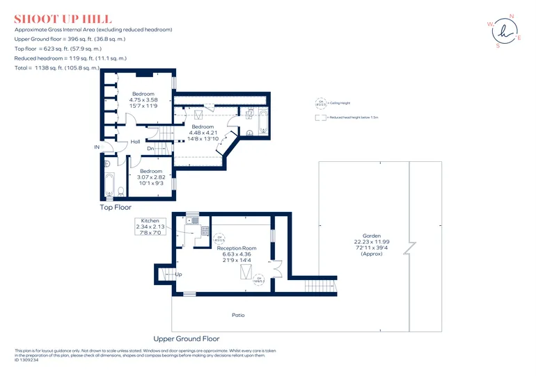 Floorplan 1 for Shoot-Up Hill, London, NW2
