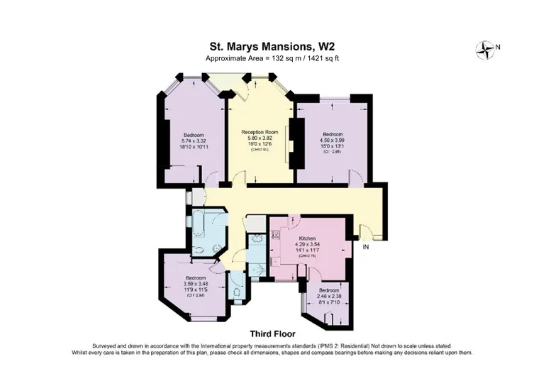 Floorplan 1 for St. Marys Terrace, London, W2