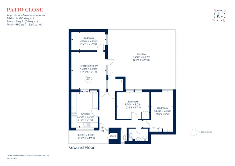 Floorplan 1 for Clarence Avenue London SW4
