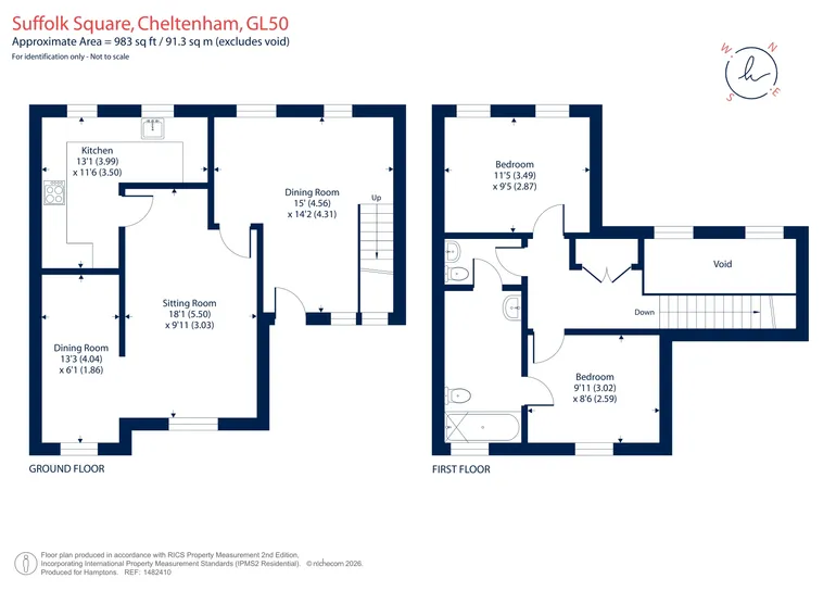 Floorplan 1 for Suffolk Square, Cheltenham, GL50 2DY