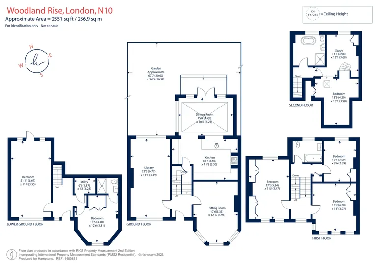 Floorplan 1 for Woodland Rise, London, N10