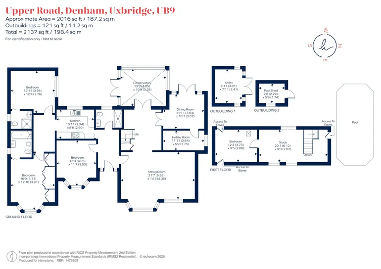 Floorplan 1 for Upper Road, Uxbridge, UB9