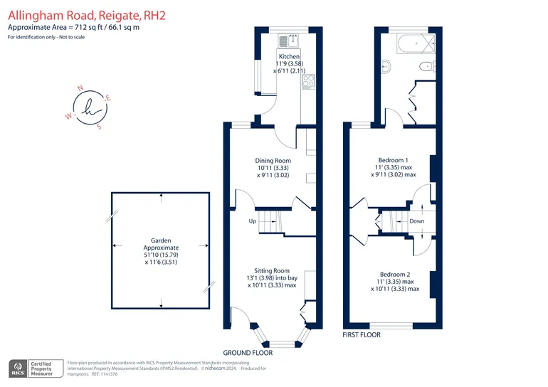 Floorplan 1 for Allingham Road Reigate RH2