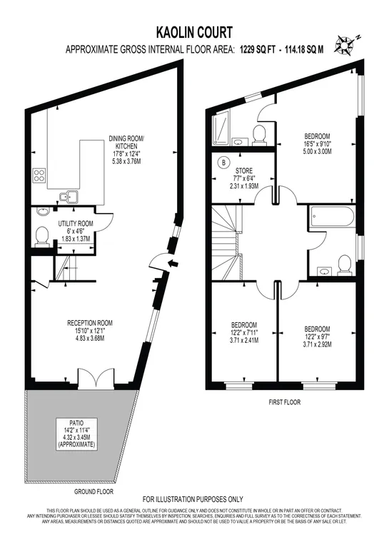 Floorplan 1 for Beadnell Road London SE23