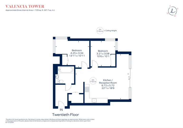 Floorplan 1 for Bollinder Place London EC1V