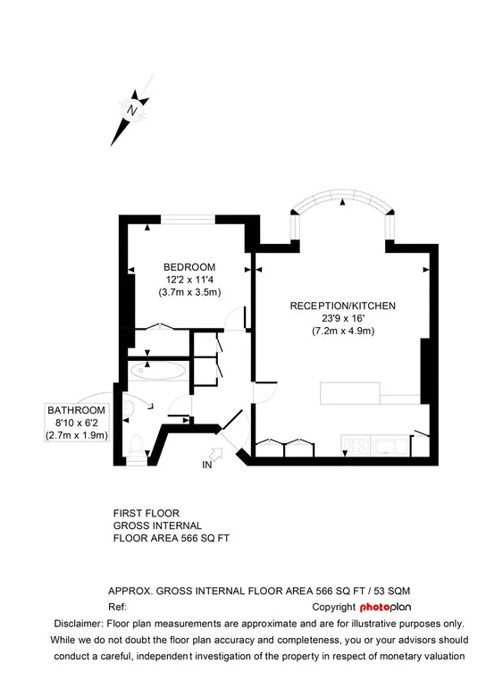 Floorplan 1 for Belsize Park London NW3