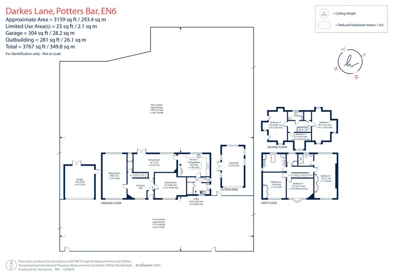 Floorplan 1 for Darkes Lane, Potters Bar, EN6