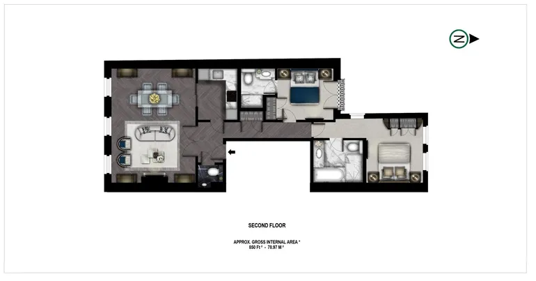 Floorplan 1 for Prince of Wales Terrace London W8