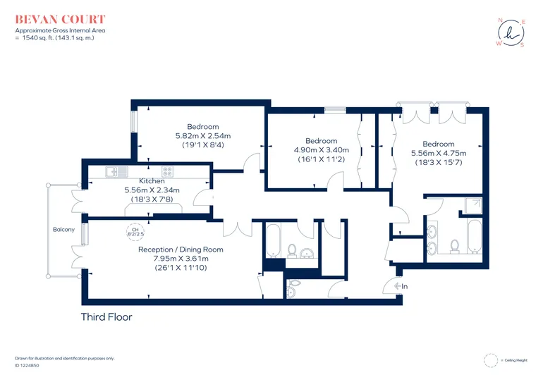 Floorplan 1 for Clevedon Road Richmond TW1
