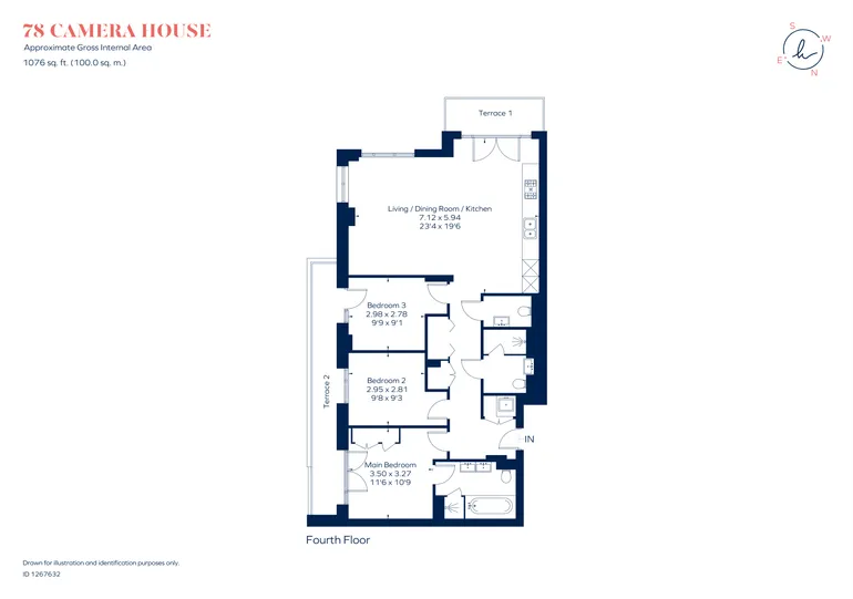 Floorplan 1 for 5 Pinewood Gardens Teddington TW11
