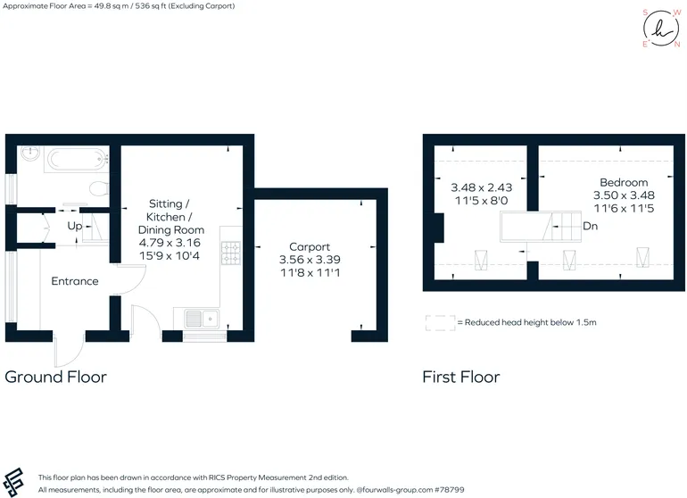 Floorplan 1 for Barford Road, Warwick, CV35