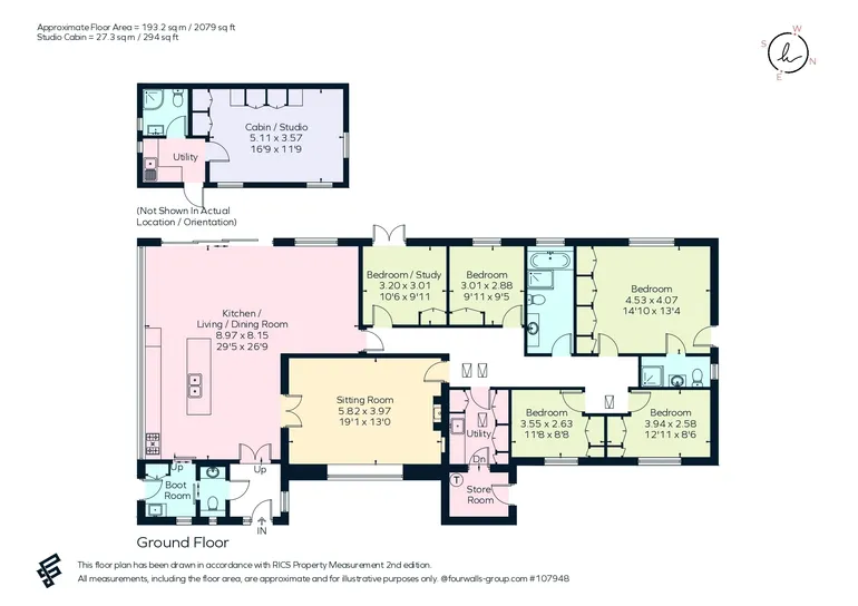 Floorplan 1 for Rystwood Road Forest Row RH18