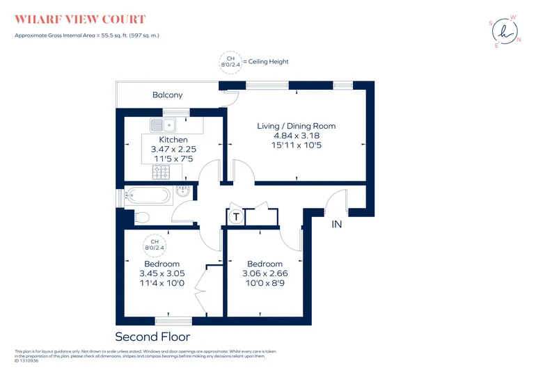Floorplan 1 for Wharf View Court, E14