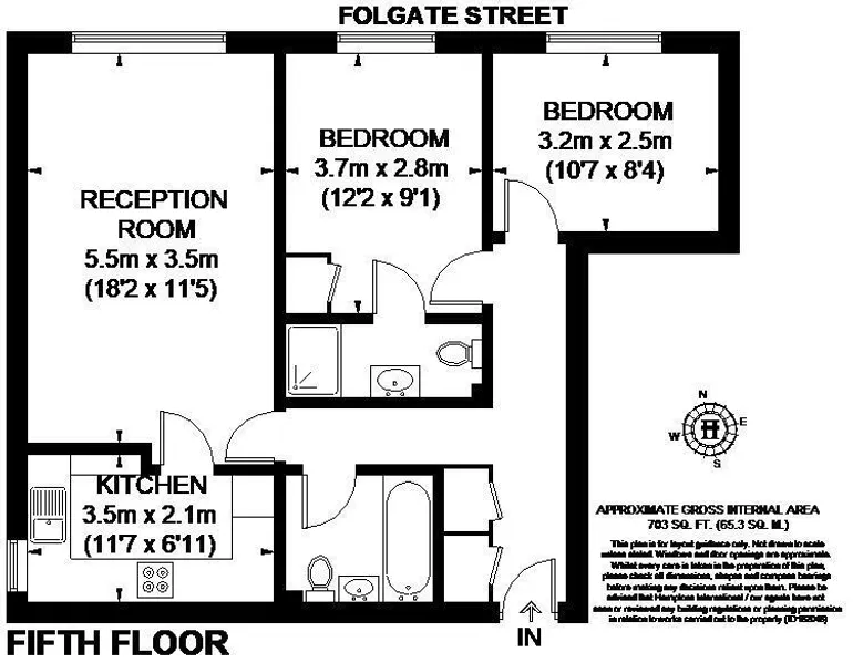 Floorplan 1 for Folgate Street E1, EPC:C