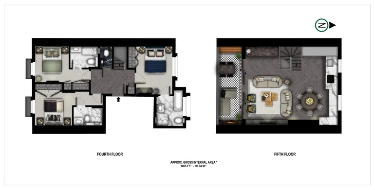 Floorplan 1 for Prince of Wales Terrace London W8