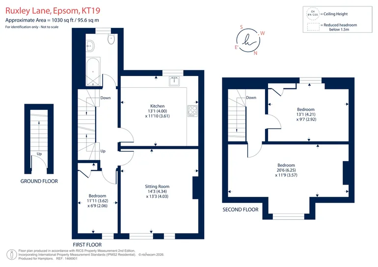 Floorplan 1 for Ruxley Lane, Epsom KT19