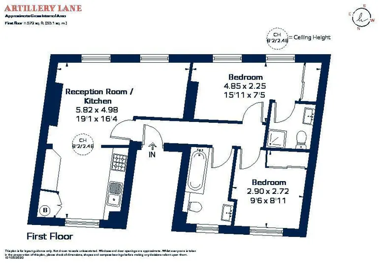 Floorplan 1 for Artillery Lane London E1