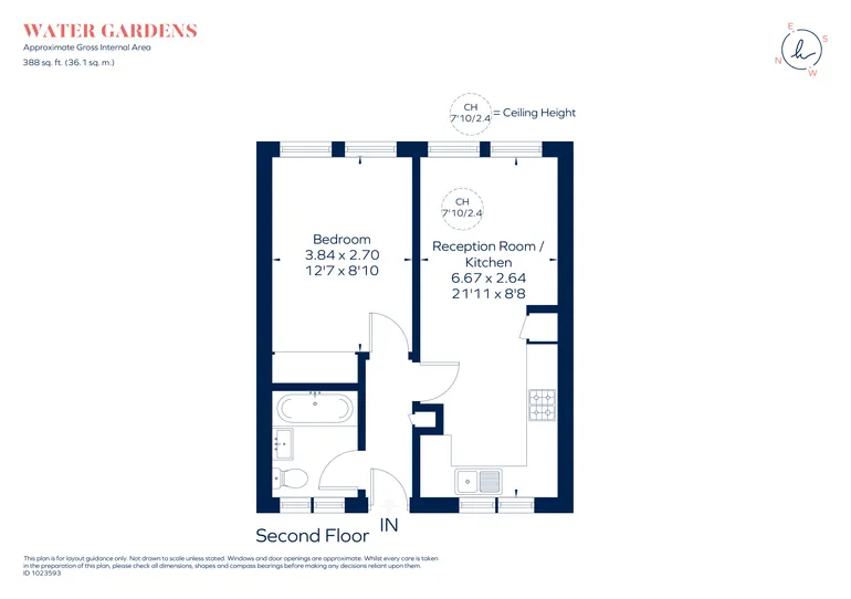 Floorplan 1 for The Water Gardens, London, W2