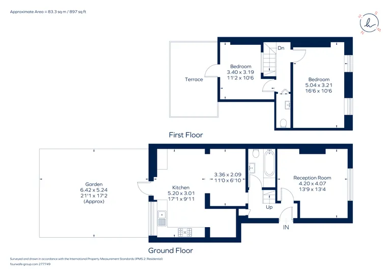 Floorplan 1 for Huntingdon Street London N1