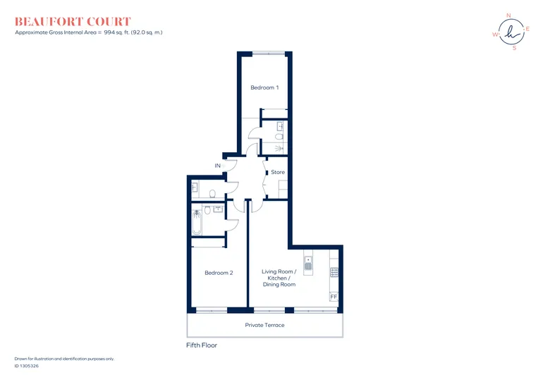 Floorplan 1 for Maygrove Road, London, NW6