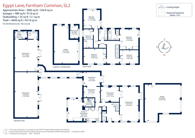 Floorplan 1 for Egypt Lane, Farnham Common, SL2