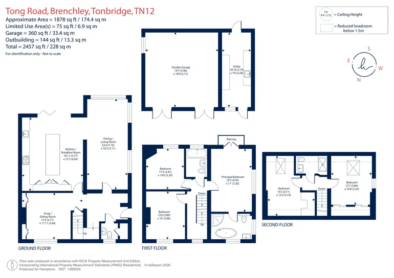Floorplan 1 for Tong Road, Brenchley, TN12