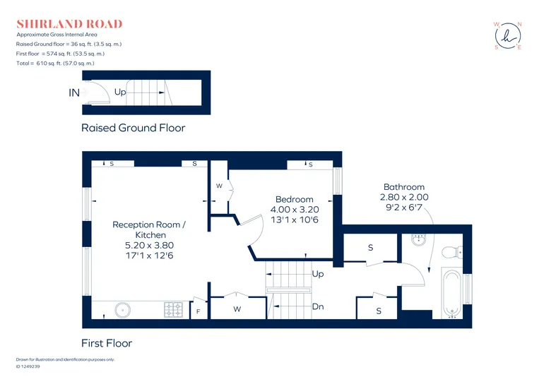Floorplan 1 for Shirland Road, London, W9