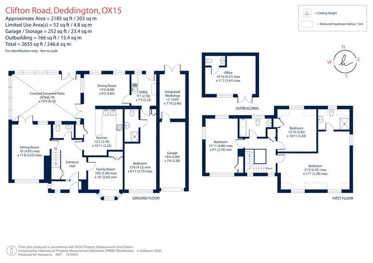 Floorplan 1 for Clifton Road, Deddington, OX15