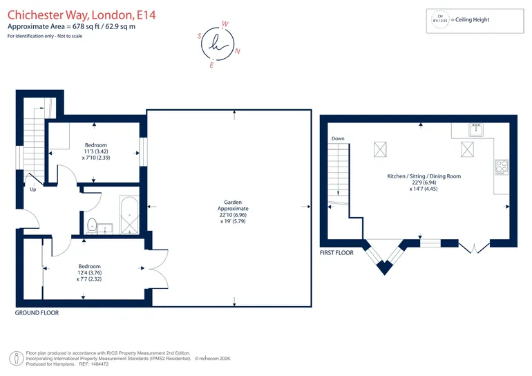 Floorplan 1 for Chichester Way, London, E14