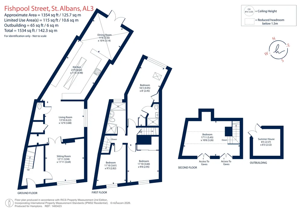 Floorplan for Fishpool Street, St. Albans, AL3