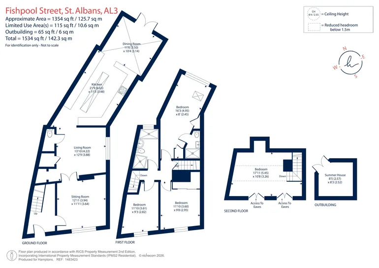 Floorplan 1 for Fishpool Street, St. Albans, AL3