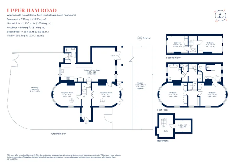 Floorplan 1 for Upper Ham Road, Ham Common, TW10