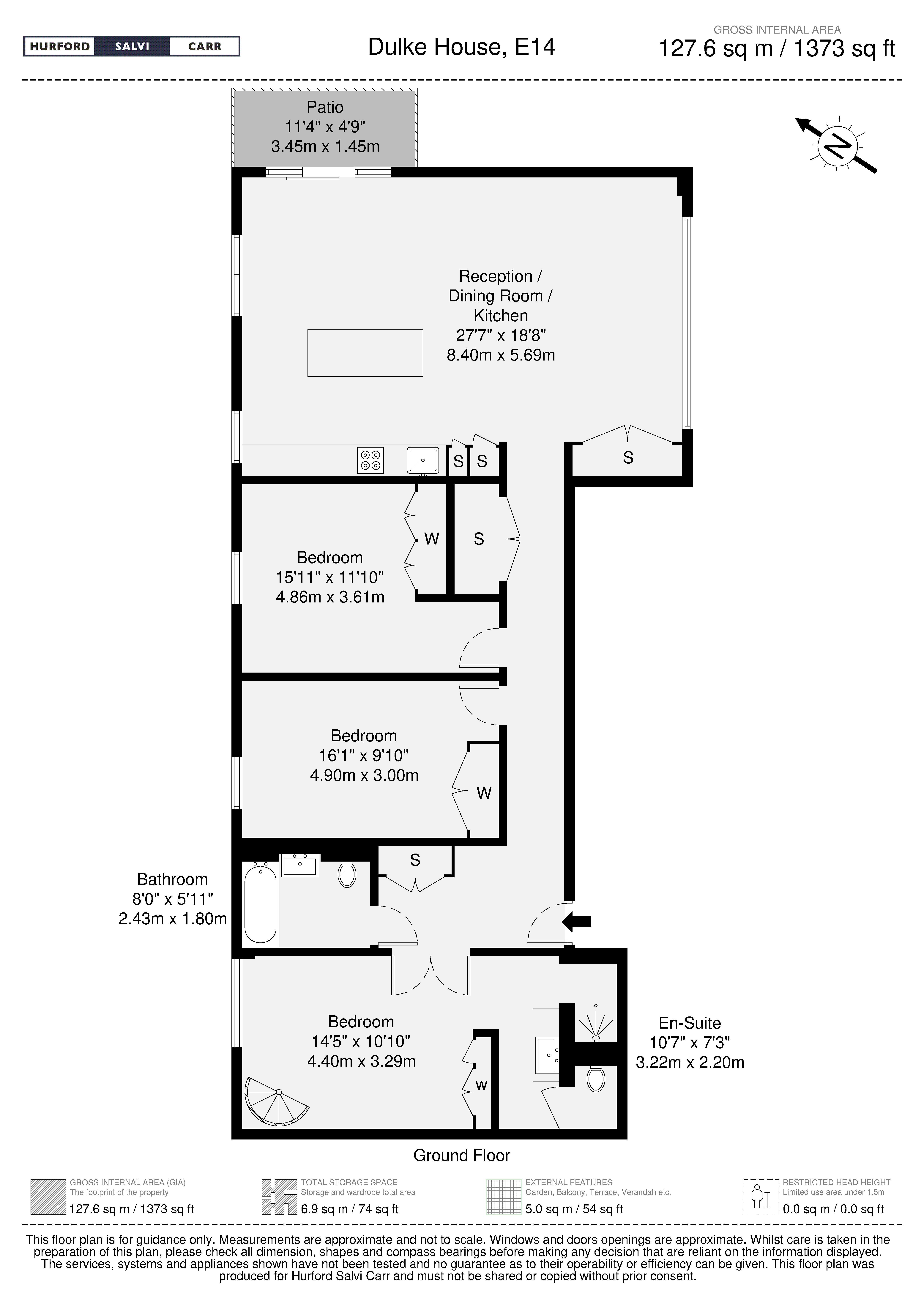 Dulke House, 12 Goodluck Hope Walk, London, E14 floorplan