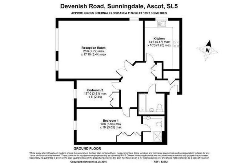 Floorplan 1 for Devenish Road, Sunningdale SL5