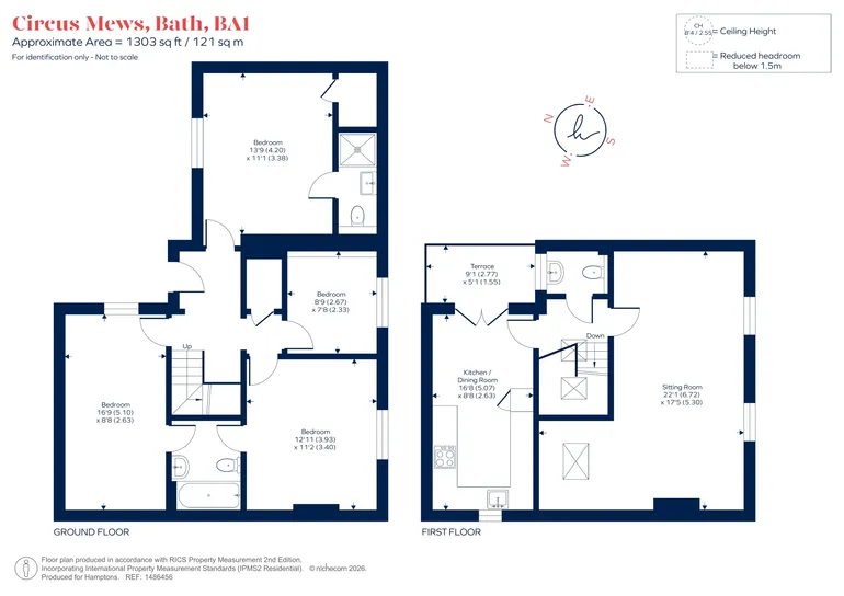 Floorplan 1 for Circus Mews Bath BA1