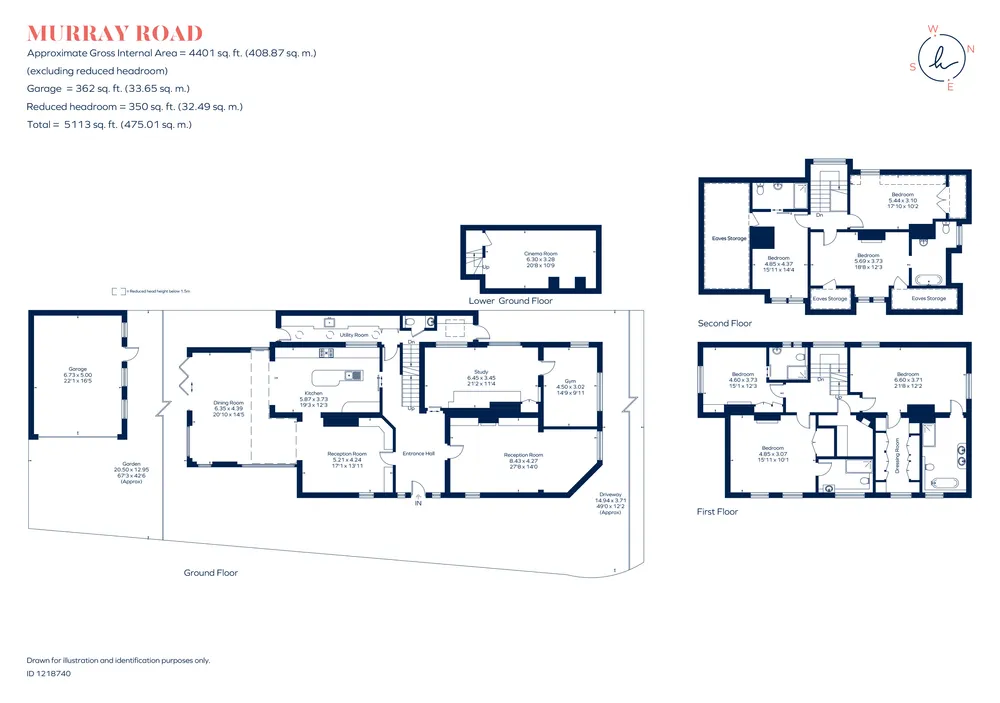 Floorplan for Murray Road, London, SW19