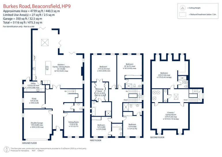 Floorplan 1 for Burkes Road Beaconsfield HP9