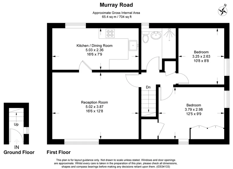 Floorplan 1 for Murray Road, Northwood